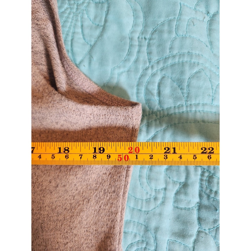 Susan Graver Womens Heathered Tan Scoop Neck Tank Top A260247 Size L - Picture 5 of 6